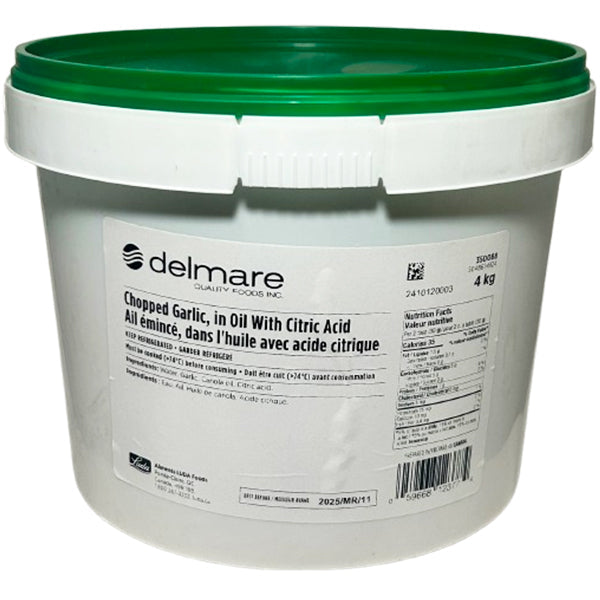 DELMARE - CHOPPED GARLIC IN OIL 4KG