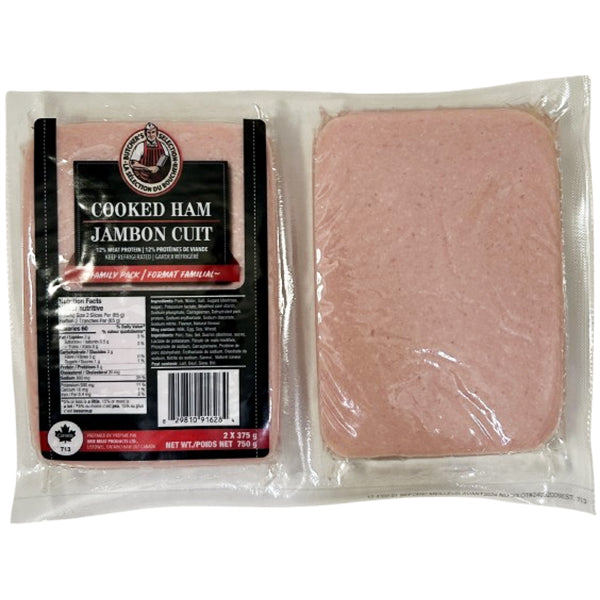 BUTCHERS SELECTION - COOKED HAM 4x6 SLICED 750GR