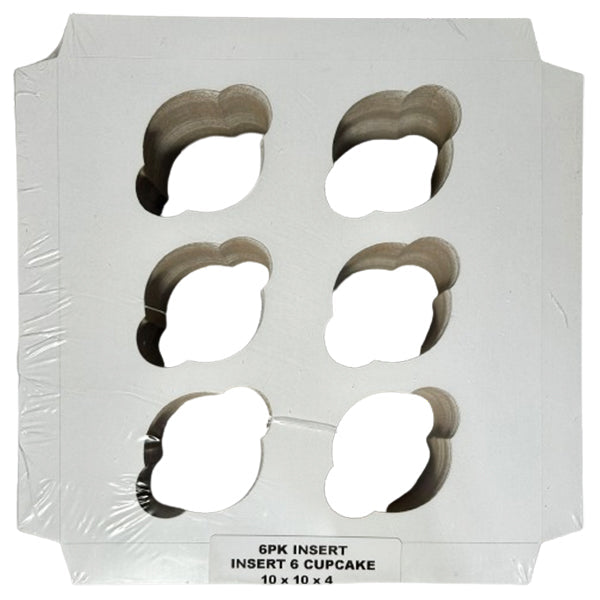 E.B. BOX - 6PK CUPCAKE INSERT 10x10x4 100EA