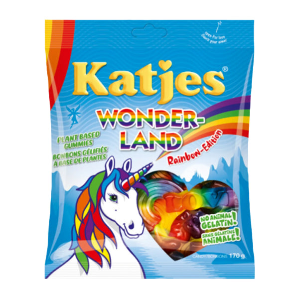 KATJES - WONDERLAND RAIBOW CANDY 170GR