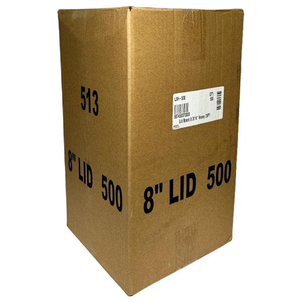 CALIBRE - HEAVY BOARD LIDS 513 ROUND 8" 500EA