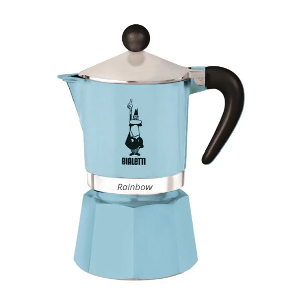 BIALETTI - RAINBOW LIGHT BLUE ESPRESSO MAKER 3CUP 1 UN