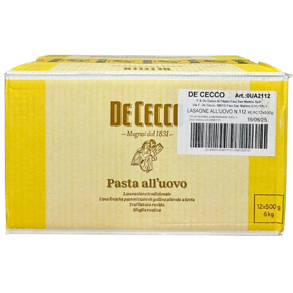 DE CECCO - #112 LASAGNA TIMBALLO 500GR 12x500 GR