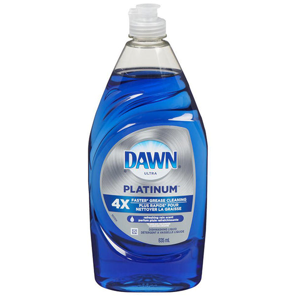 DAWN ULTRA - PLATINUM RAIN SCENT DISHWASHING LIQUID 10x635 ML