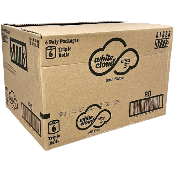 WHITE CLOUD - ULTRA 3PLY BATH TISSUE 6x6 PK