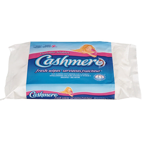 CASHMERE - FLUSHABLE FRESH WIPES 12x24 CT