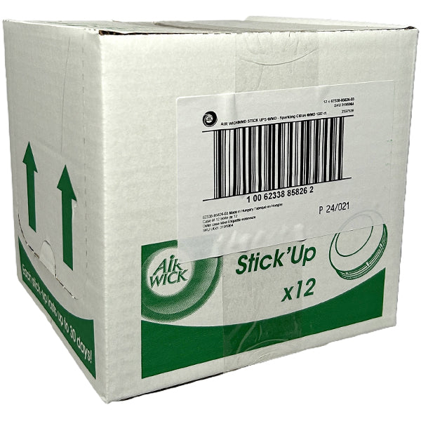AIR WICK - STICK UPS FRESHENER SPARKLING CITRUS 12x2 CT