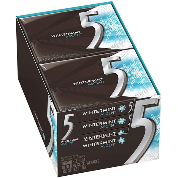 5 GUM - WRIGLEY ASCENT WINTERMINT 12 UNITS 12x10x15 EA