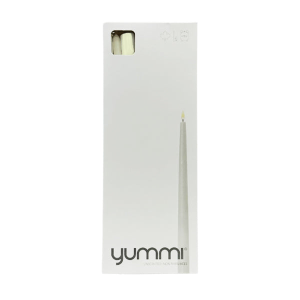 YUMMI - TAPER CANDLES 12IN IVORY 6x12 EA