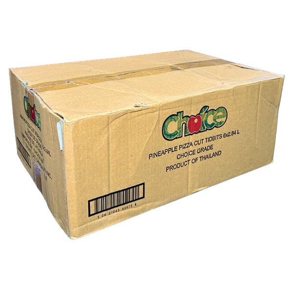 CHOICE BRANDS - PINEAPPLE TIDBITS 6x100 OZ