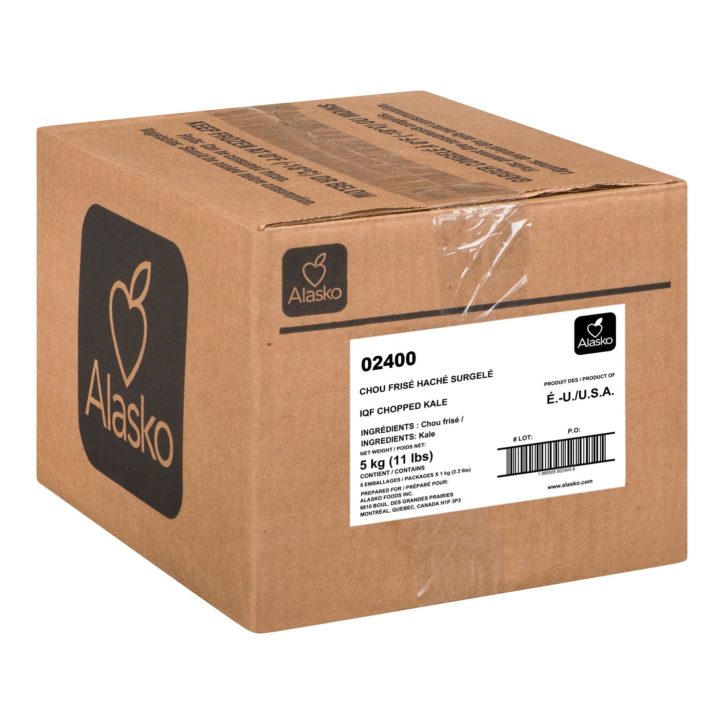 ALASKO - IQF CHOPPED KALE 5X1KG