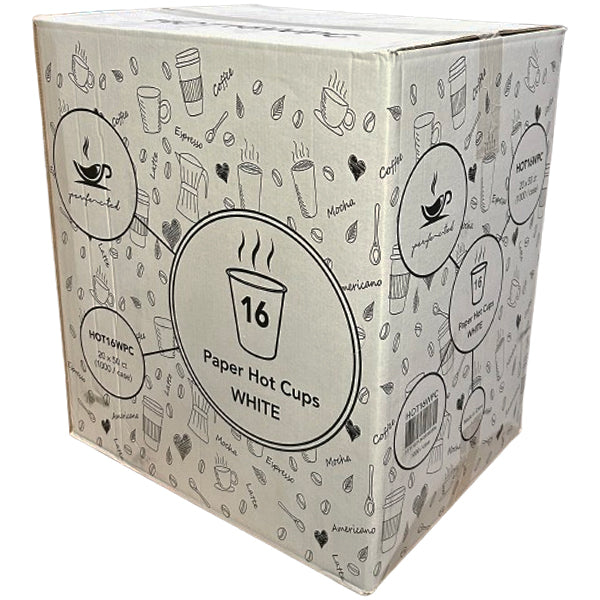 E2E - WHITE HOT CUP 16oz 20x50 EA