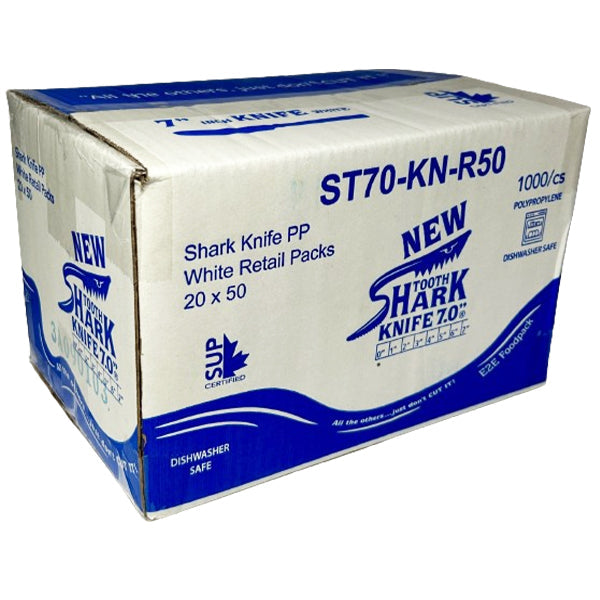 E2E FOOD PACK - NESTED PP70 TEA SPOON SHARK WHITE 20x50 UN