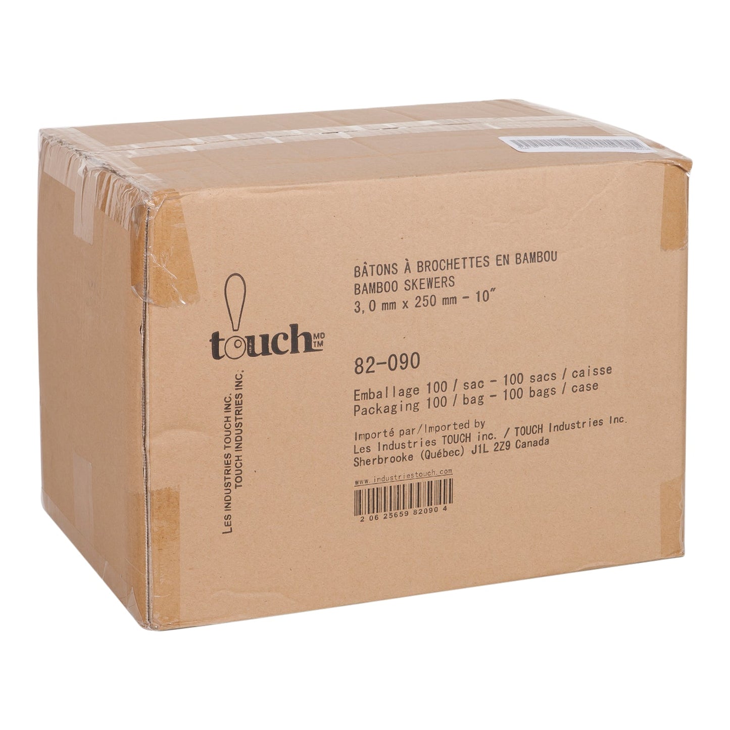 TOUCH - BAMBOO SKEWERS 10in 100x100EA