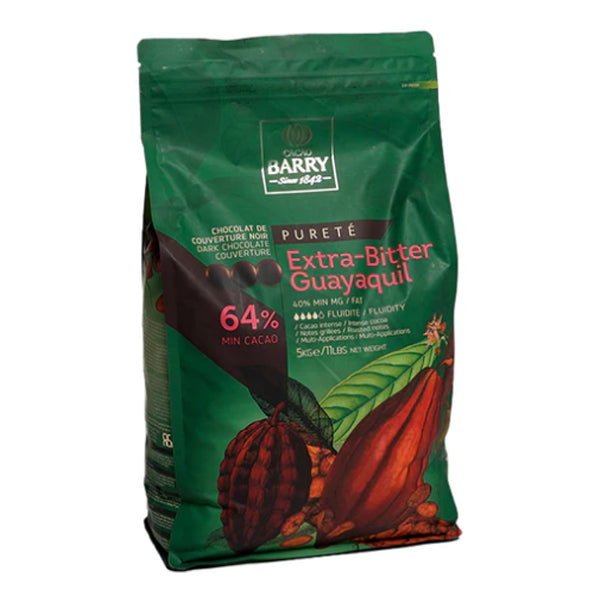 CACAO BARRY - GUAYAQUIL EXTRA 65% BITTER PISTOLES 5KG