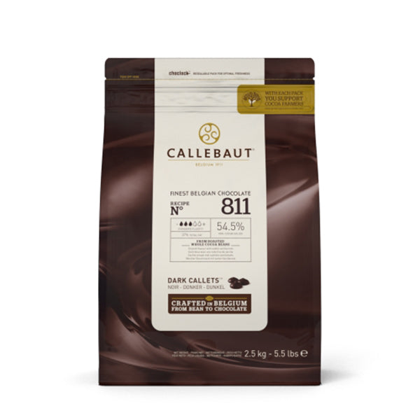 CALLEBAUT - FINEST BELGIAN SW CHOCOLATE CALLETS 811-CAU-76 8x2.5 KG