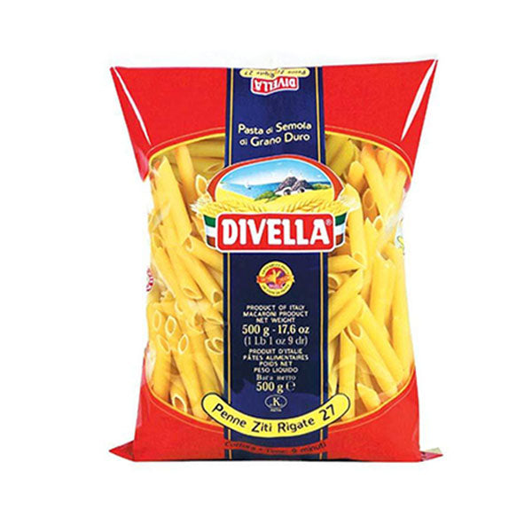 DIVELLA - PENNE RIGATE #27 500GR