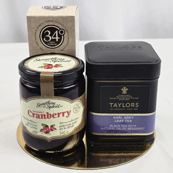 EARL GREY & CRANBERRY BLISS GIFT BASKET