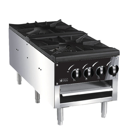 EFI - STOCK POT STOVE 2 BURNER LOW PROFILE 18IN