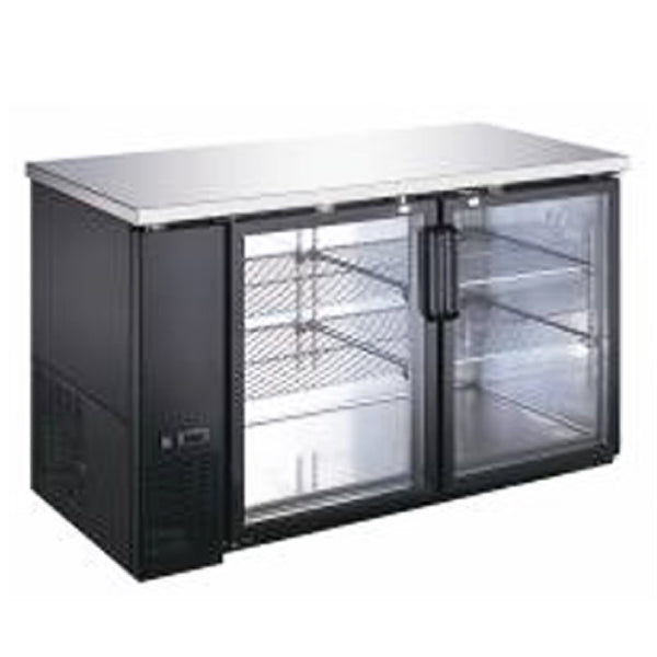 CANCO - BB-2461 61" DOUBLE GLASS DOOR BACK COOLER-SWING EA