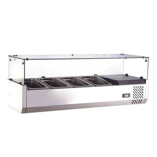 CANCO - TR-48-4 47" TOPPING RAIL WITH SNEEZE GUARD EA