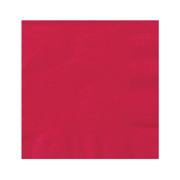 UNIQUE - RUBY RED LUNCHEON NAPKINS 20EA