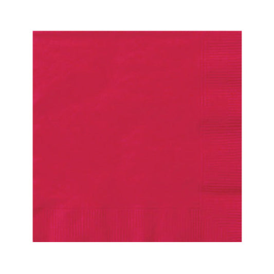 UNIQUE - RUBY RED LUNCHEON NAPKINS 20EA