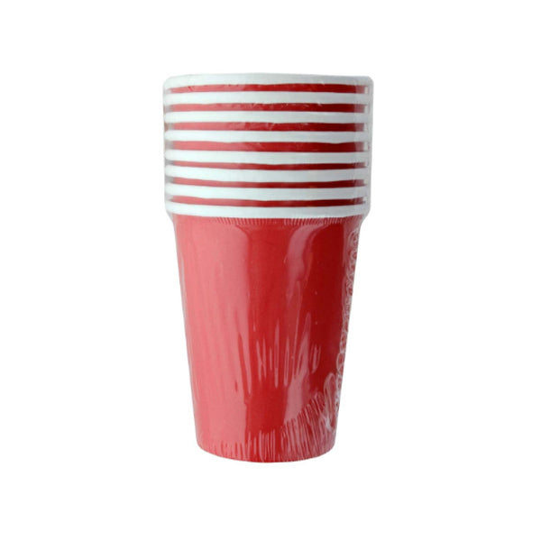 UNIQUE - 9oz RUBY RED PAPER CUP 8EA