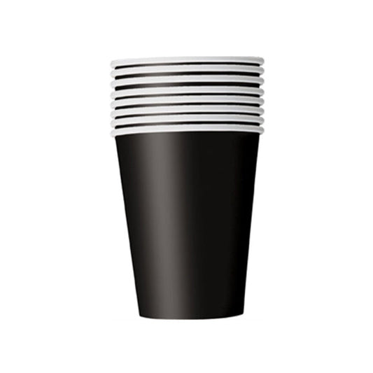 UNIQUE - 9oz MIDNIGHT BLACK PAPER CUP 8EA