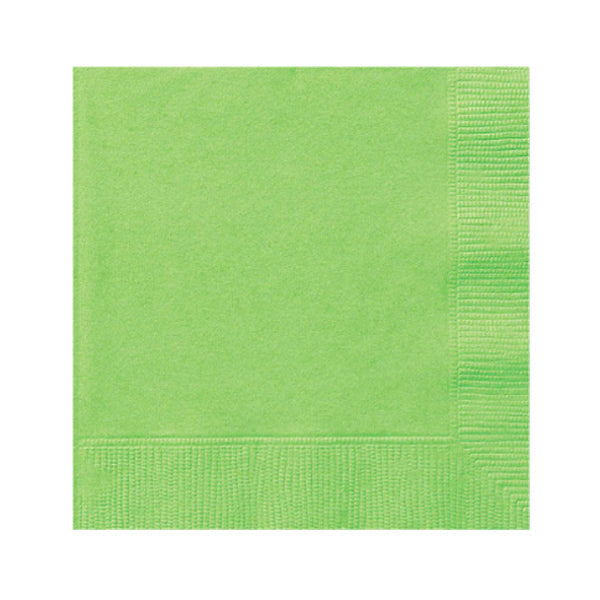 UNIQUE - LIME GREEN LUNCHEON NAPKIN 20EA