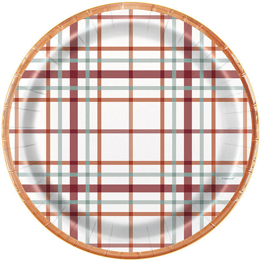 UNIQUE - ELEGANT THANKSGIVING 9IN PLATE 8CT