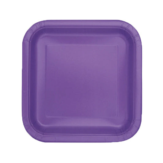 UNIQUE - NEON PURPLE PLATES 7" EA