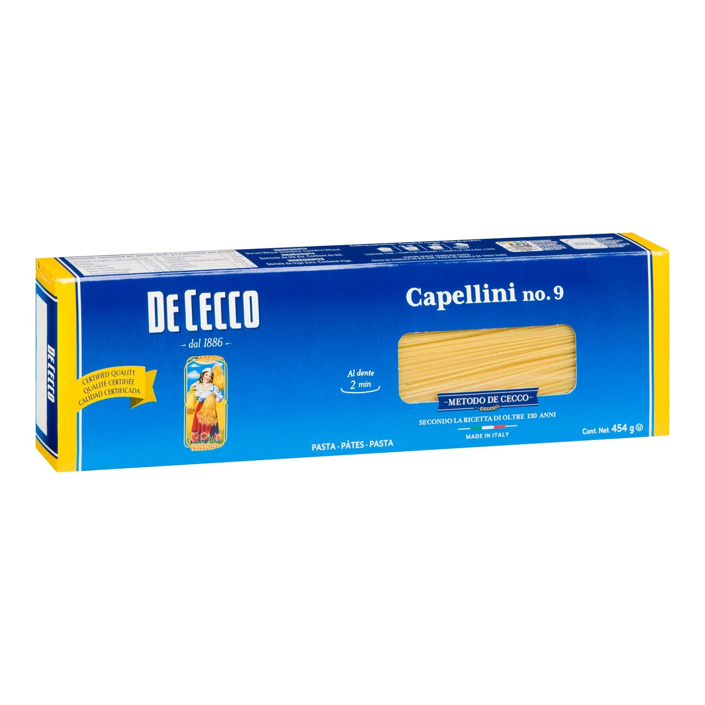 DE CECCO - #9 CAPELLINI 20x454 GR