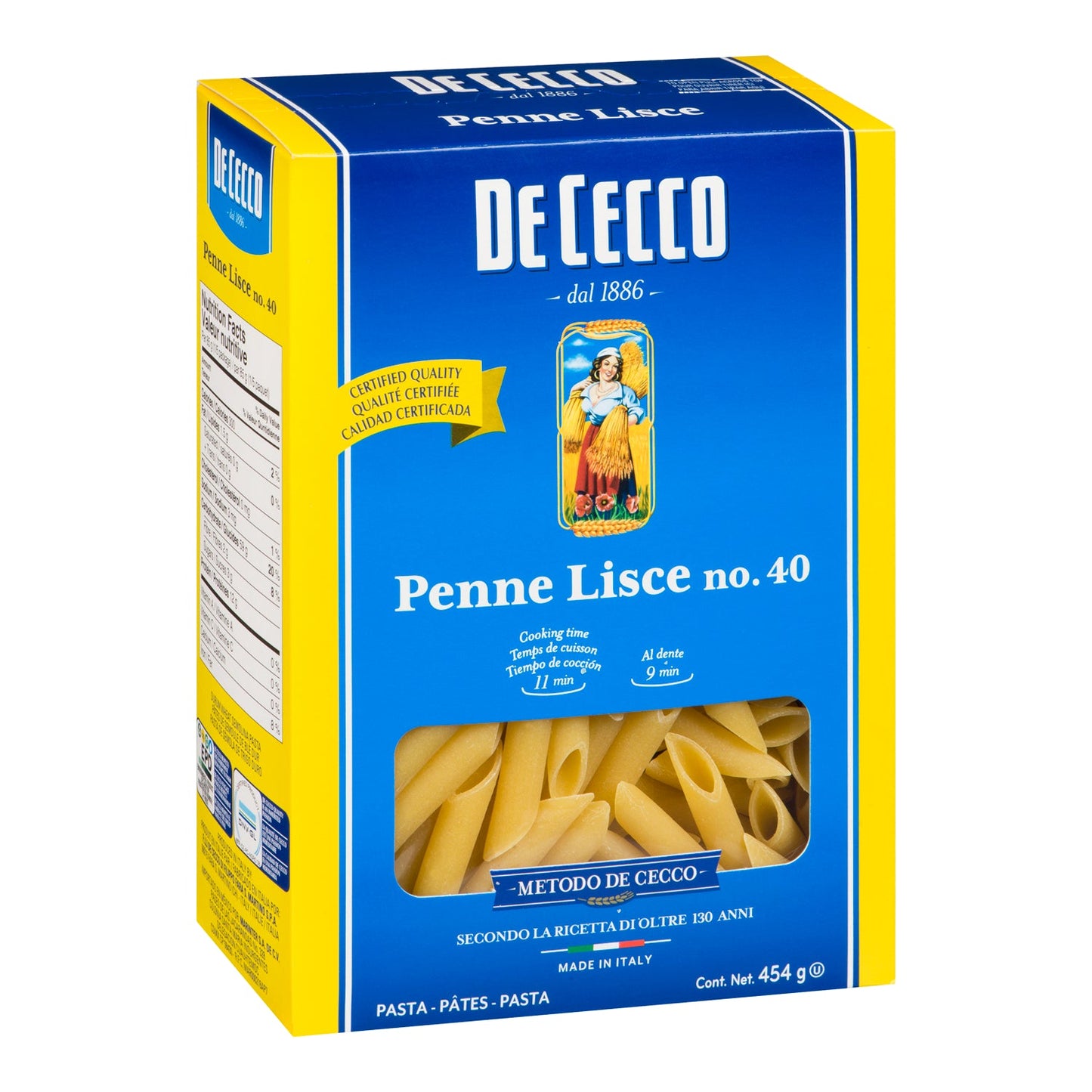 DE CECCO - #40 PENNE LISCE 12x454 GR