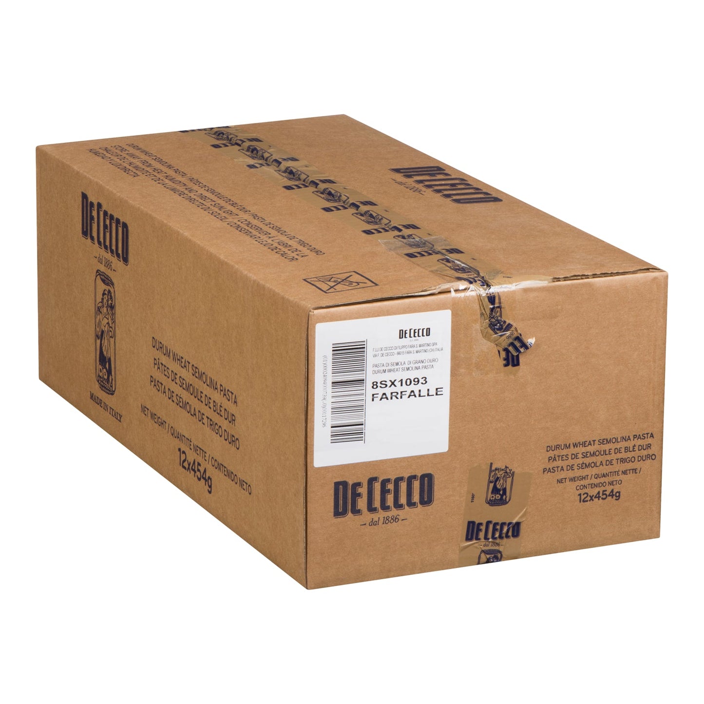 DE CECCO - #93 PASTA FARFALLE 12x454 GR