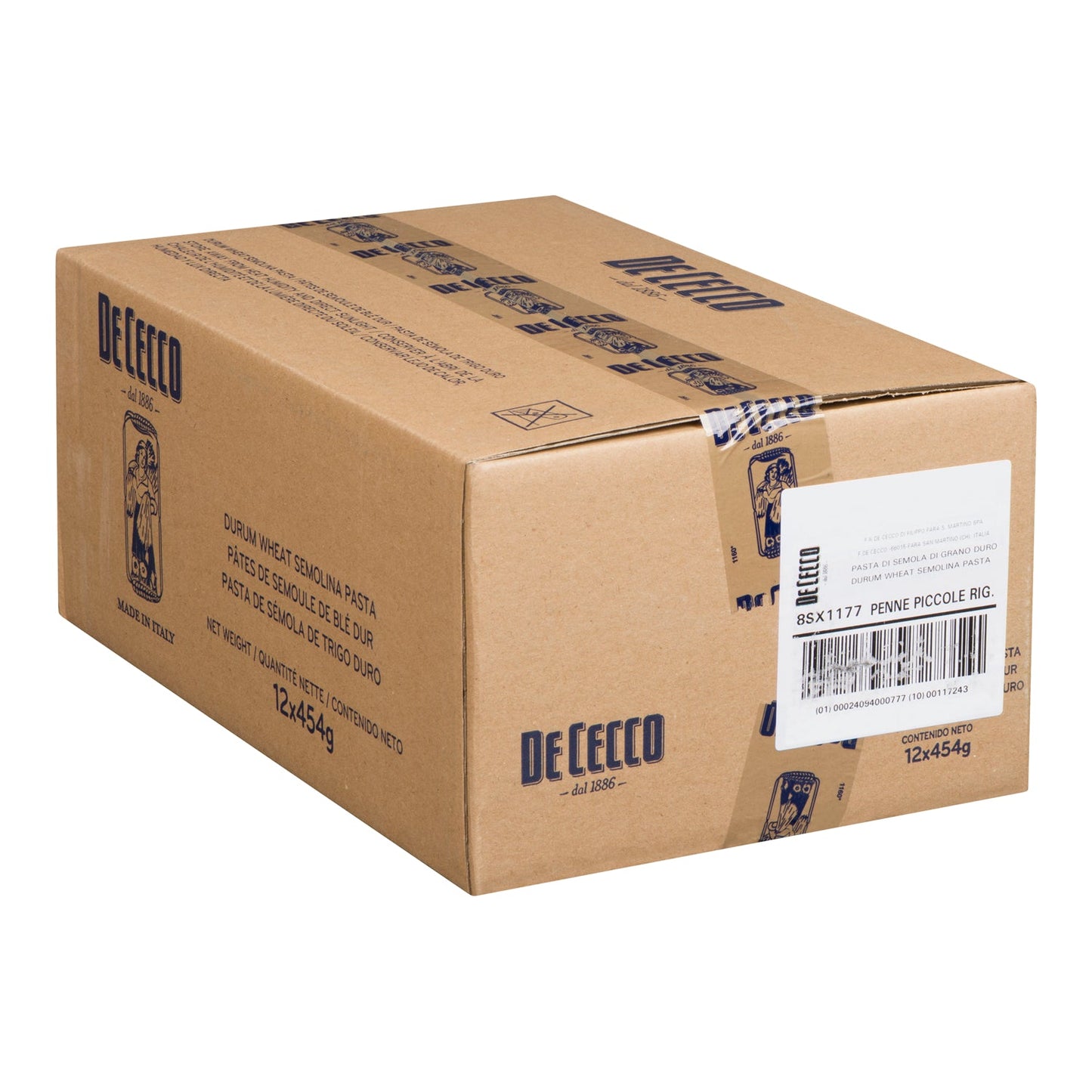 DE CECCO - #177 PENNE PICCOLE RIGATE 12x454 GR