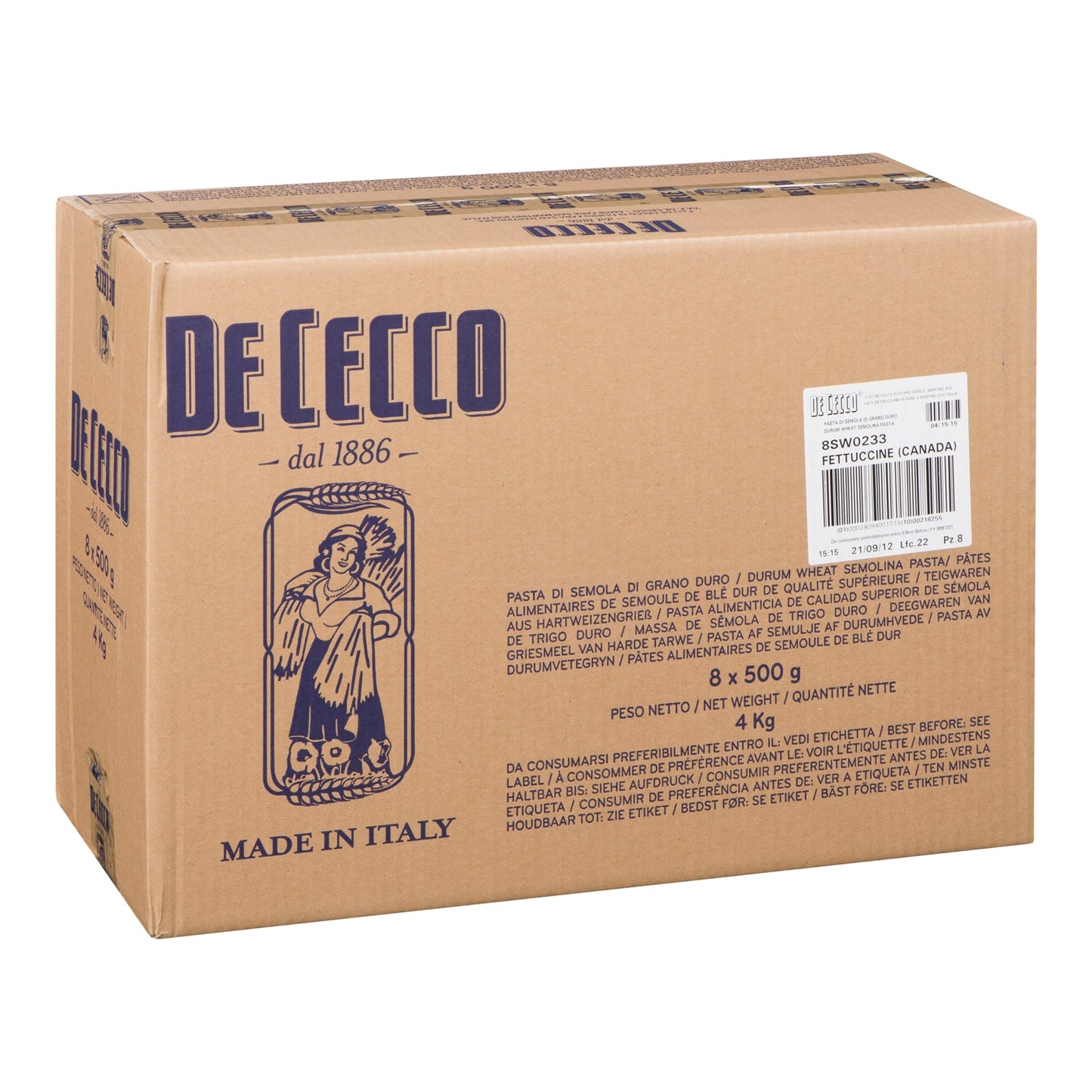 DE CECCO - #233 FETTUCCINE 8x500 GR