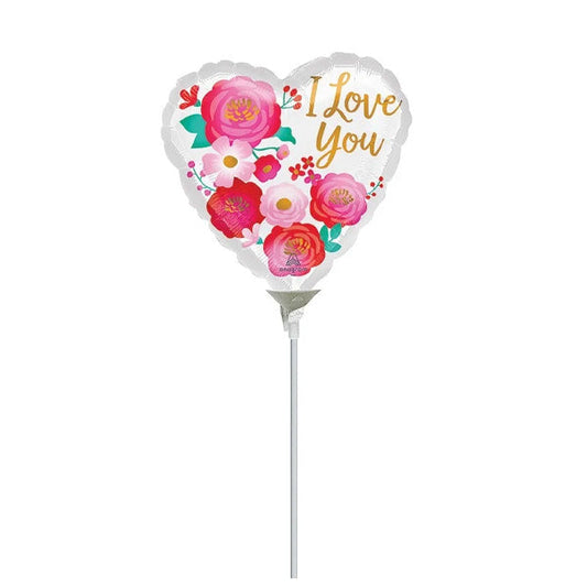ACTION IMPORT - LOVE YOU OMBRE FLOWERS BALLON EA