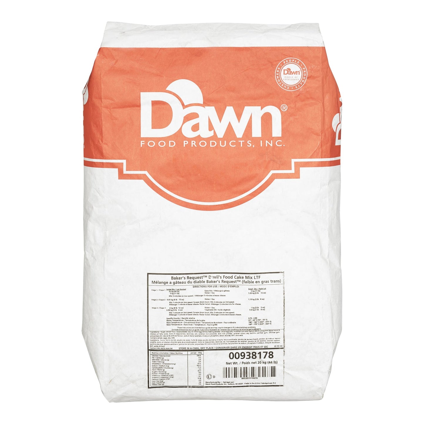 BAKERS REQUEST - DEVIL`S FOOD CAKE MIX 20KG