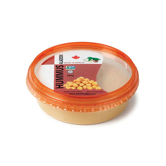 ALADDIN DIPS - BASIL AND GARLIC HUMMUS DIP 283GR