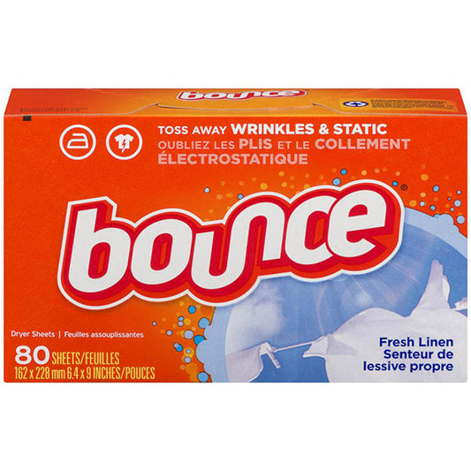 BOUNCE - FRESH LINEN DRYER SHEETS 6x80 CT