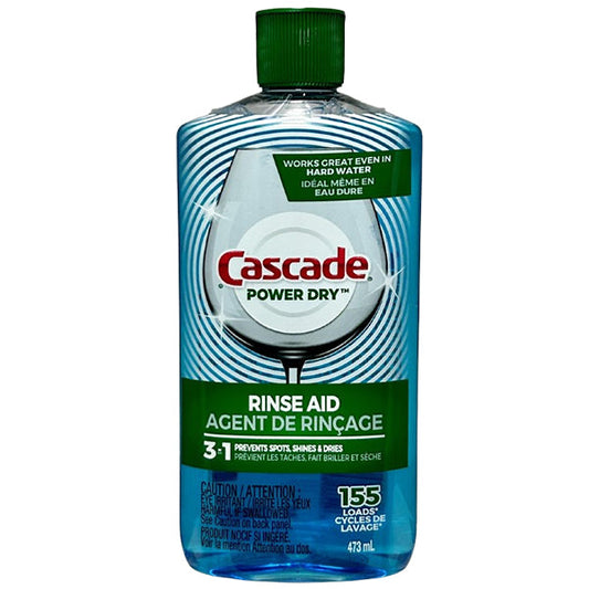 CASCADE - POWER DRY RINSE AID 473ML