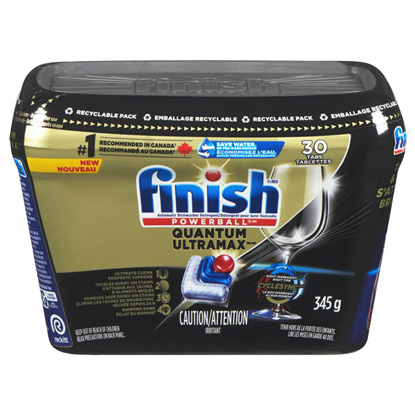 FINISH - QUANTUM ULTRAMAX DISHWASHER DETERGENT TABS 30CT