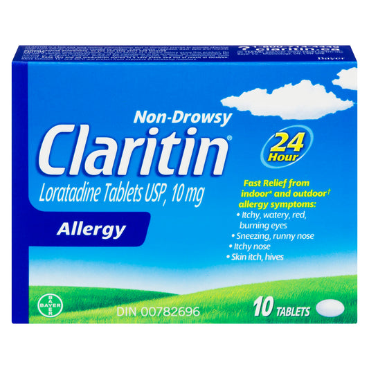 CLARITIN - NON-DROWSY ALLERGY TABLETS 10EA