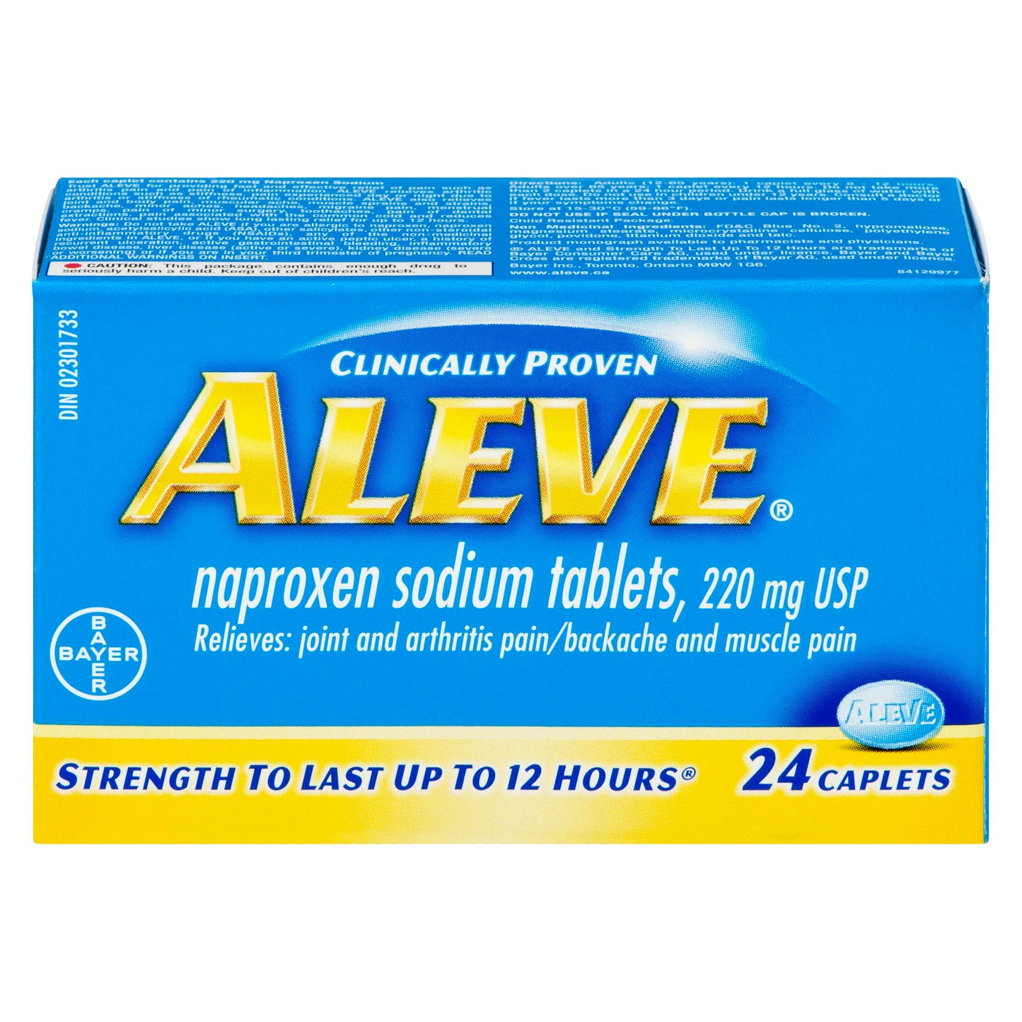 ALEVE - CAPLETS NAPROXEN SODIUM 220MG 24CT