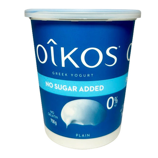 DANONE - OIKOS 0% PLAIN GREEK YOGURT 750GR