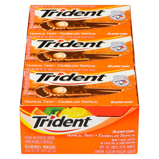 TRIDENT - TROPICAL SUPERPACK 12x14EA