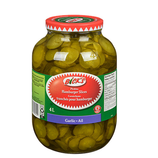 BICKS - PICKLES HAMBURGER SLICED 4LT