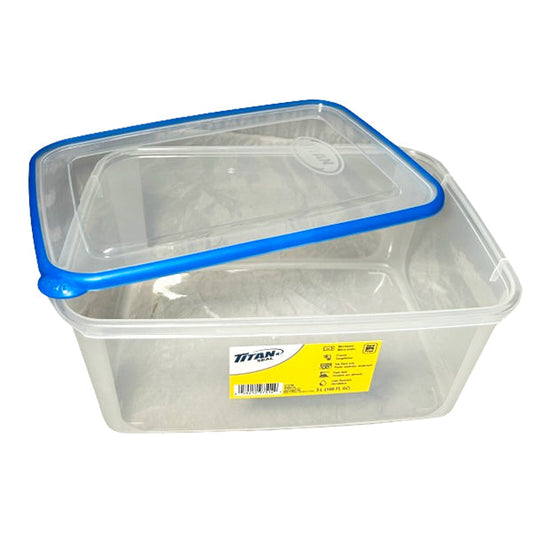 TITAN - X-LARGE TALL RECTANGLE FOOD CONTAINER 5.0L EA