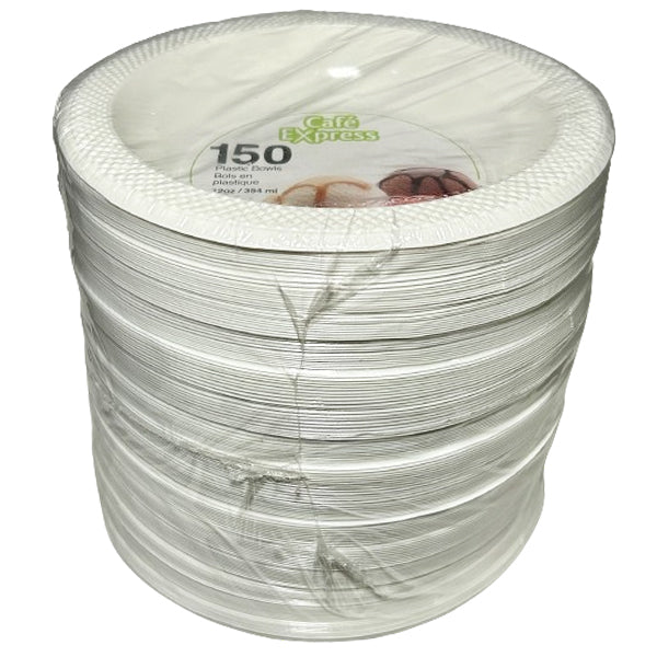 CAFE EXPRESS - 12OZ PLASTIC BOWL 150CT